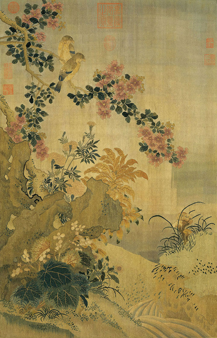 缂丝风华宋代缂丝花鸟作品