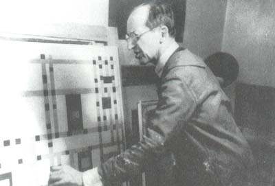 名画欣赏：抽象绘画大师-----蒙德里安