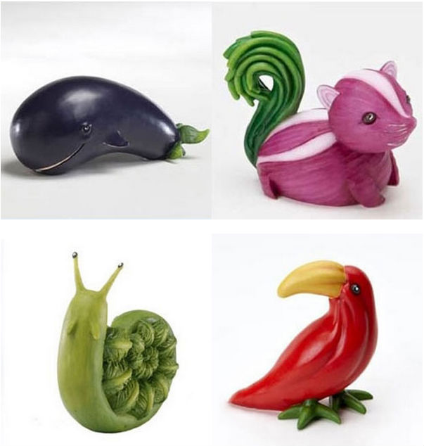 视觉艺术:生动有趣的水果动物造型
