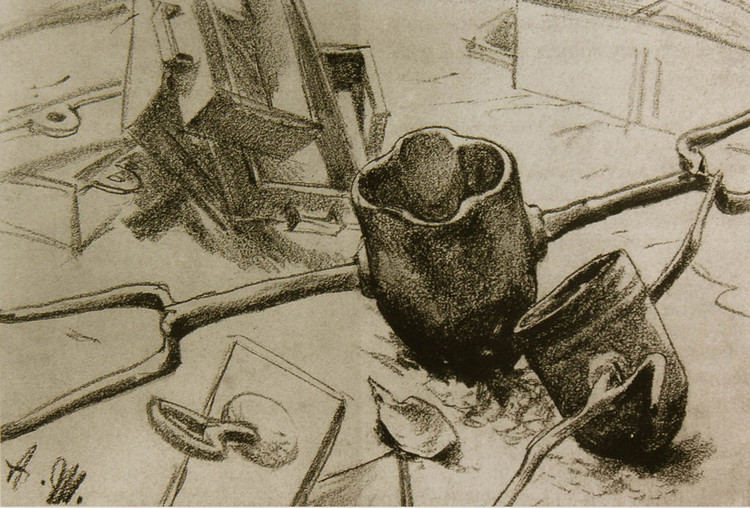 大师作品赏析门采尔素描静物作品