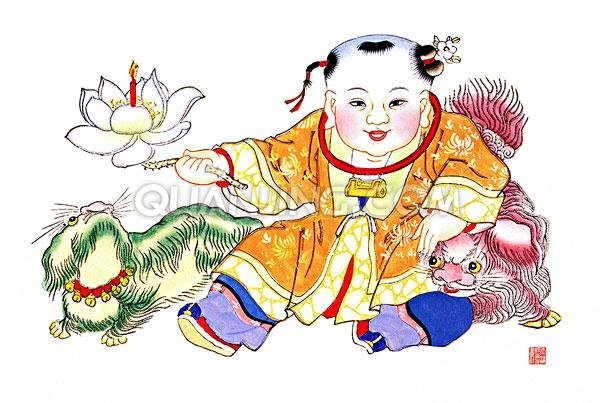 我国年画分布极广,明清两代,年画就已遍布全国各地.