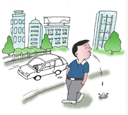 小心！中国人正吐痰
