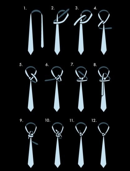 十二种领带打法，男人必会，女人必学！
