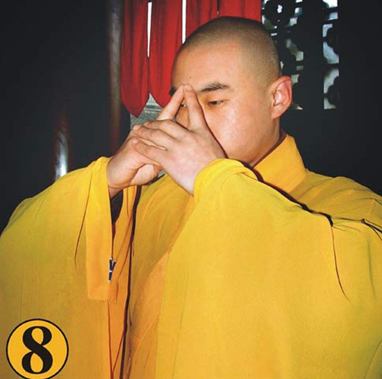 佛教作揖手势图片
