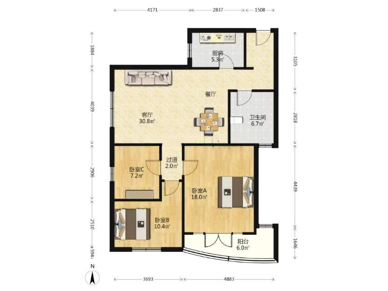 长宁区 海信花苑 3BR Shanghai Rental | ExpatHome
