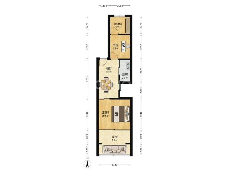 长宁区 长宁里 1BR Shanghai Rental | ExpatHome