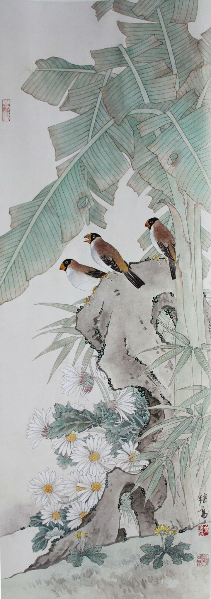 喻继高工笔花鸟画欣赏