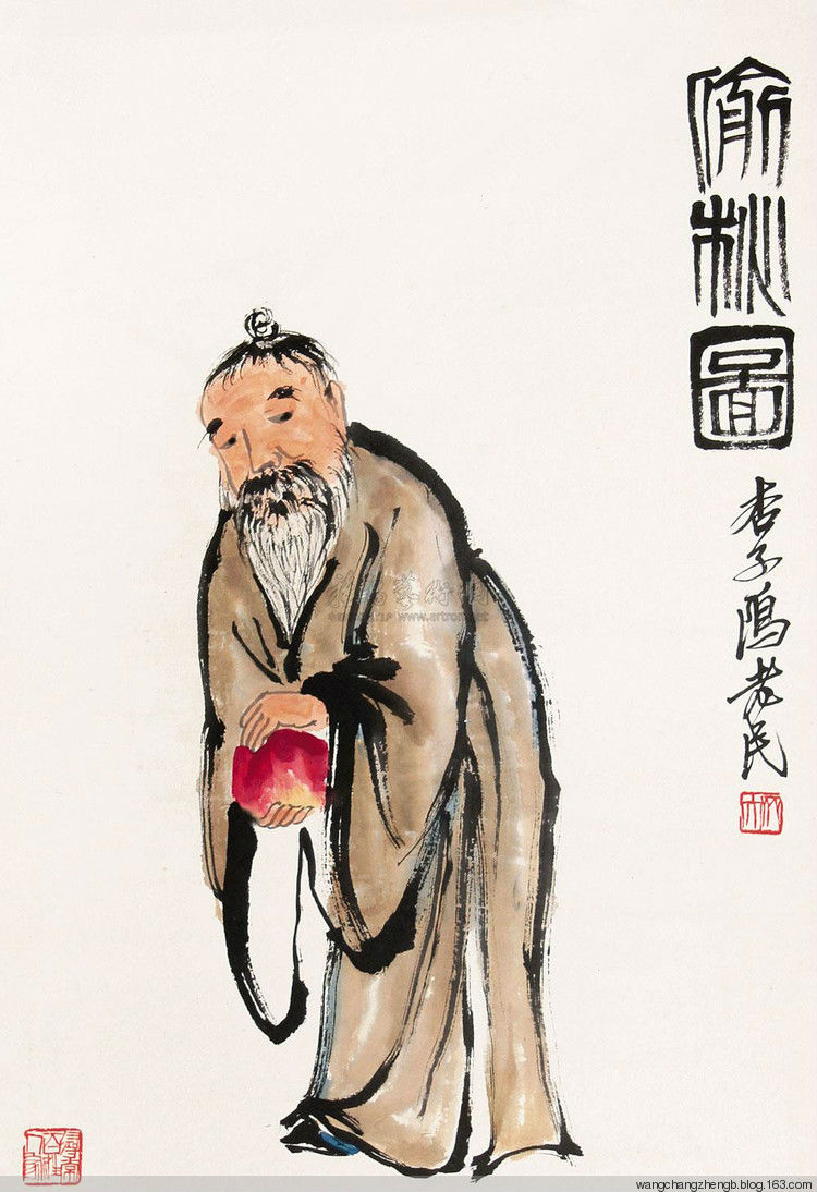 齐白石人物画作欣赏