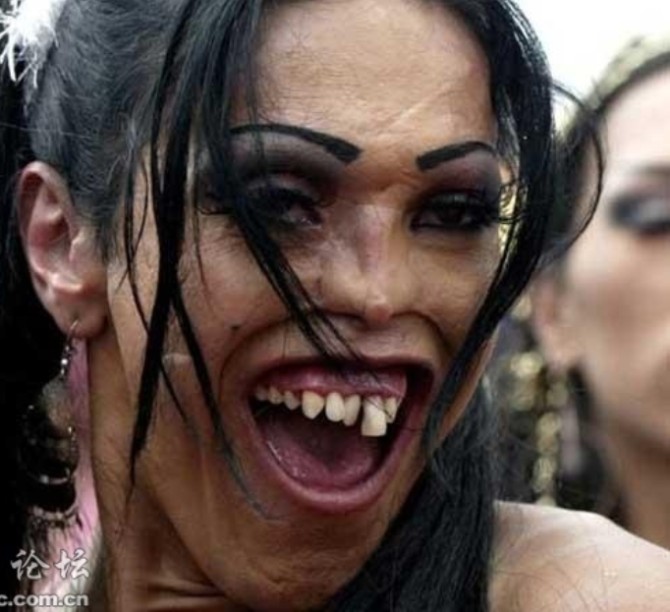 中国丑女排行榜凤姐居然未进前五心脏不好慎入