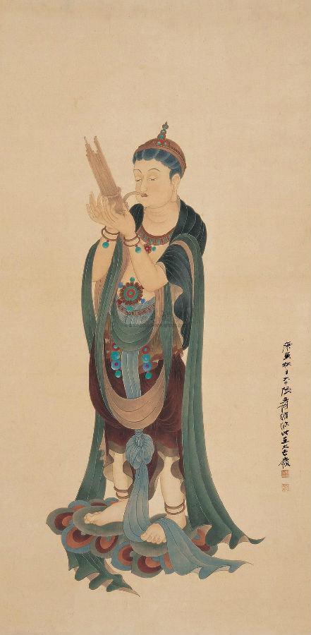 张大千临敦煌莫高窟佛像